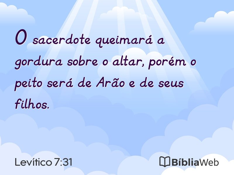 Levítico 7:31 em imagem para compartilhar