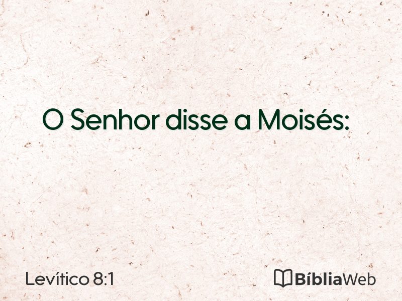 Levítico 8:1 em imagem para compartilhar