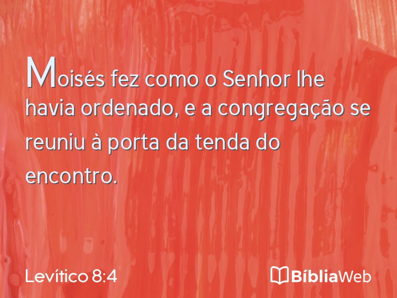 Levítico 8:4 em imagem para compartilhar