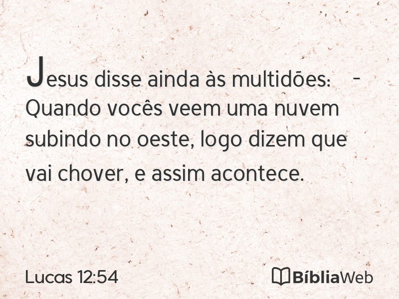 Lucas 12:54 em imagem para compartilhar