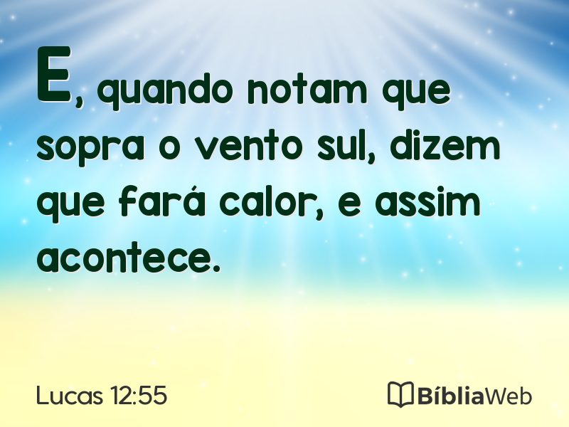 Lucas 12:55 em imagem para compartilhar