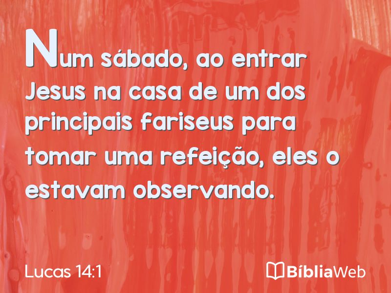 Lucas 14:1 em imagem para compartilhar