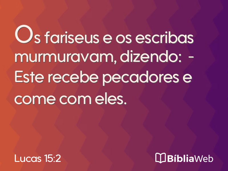Lucas 15:2 em imagem para compartilhar