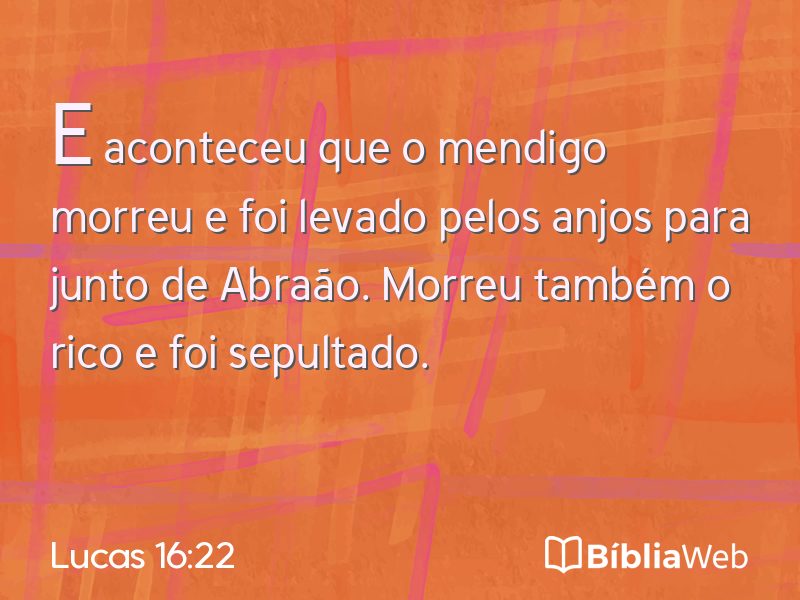 Lucas 16:22 em imagem para compartilhar