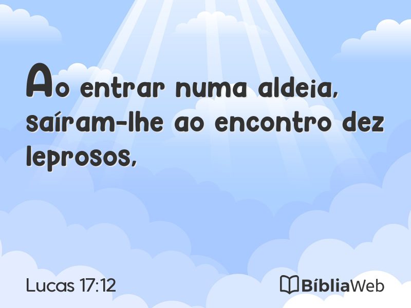 Lucas 17:12 em imagem para compartilhar