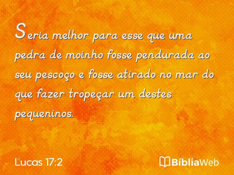 Lucas 17:2 em imagem para compartilhar