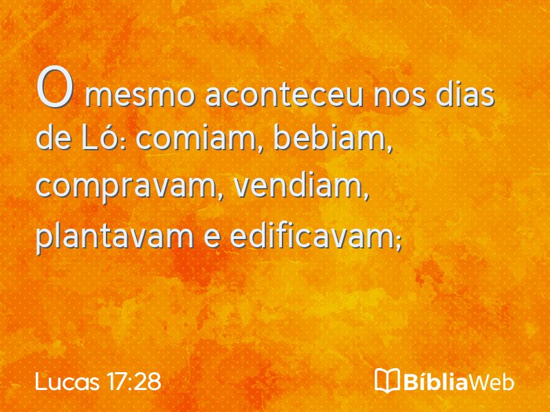 Lucas 17:28 em imagem para compartilhar