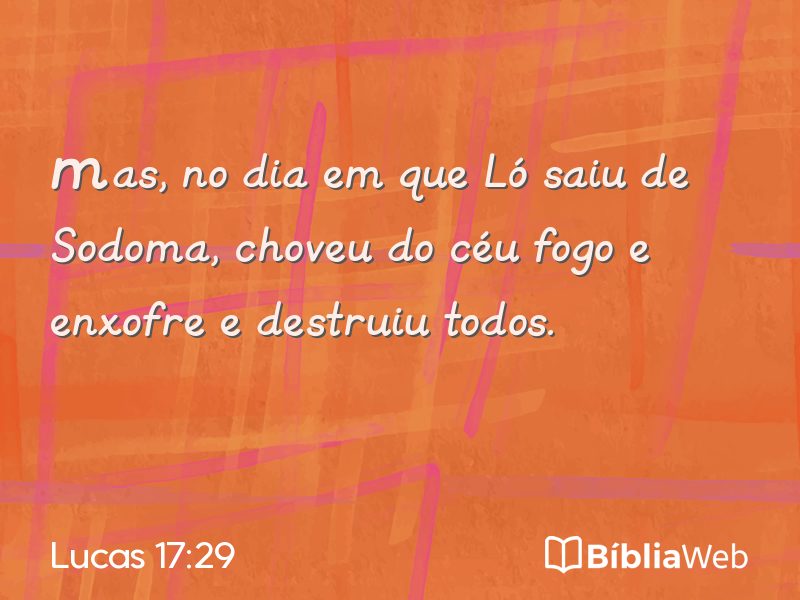 Lucas 17:29 em imagem para compartilhar