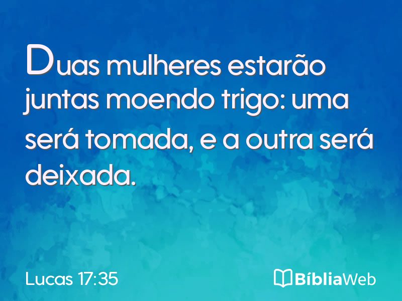 Lucas 17:35 em imagem para compartilhar