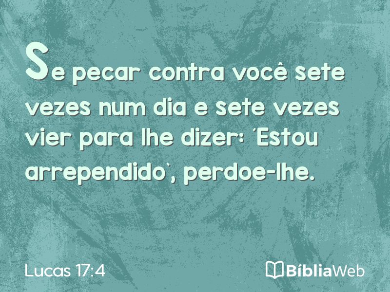 Lucas 17:4 em imagem para compartilhar