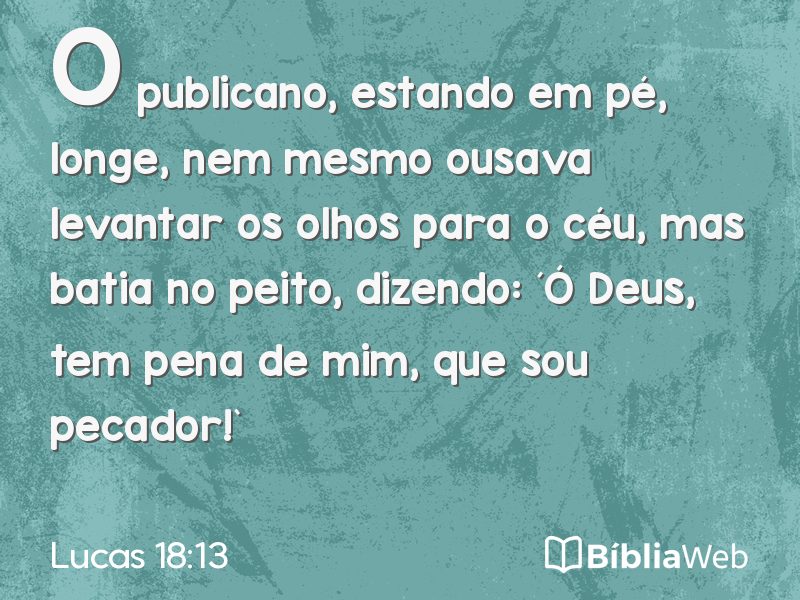Lucas 18:13 em imagem para compartilhar