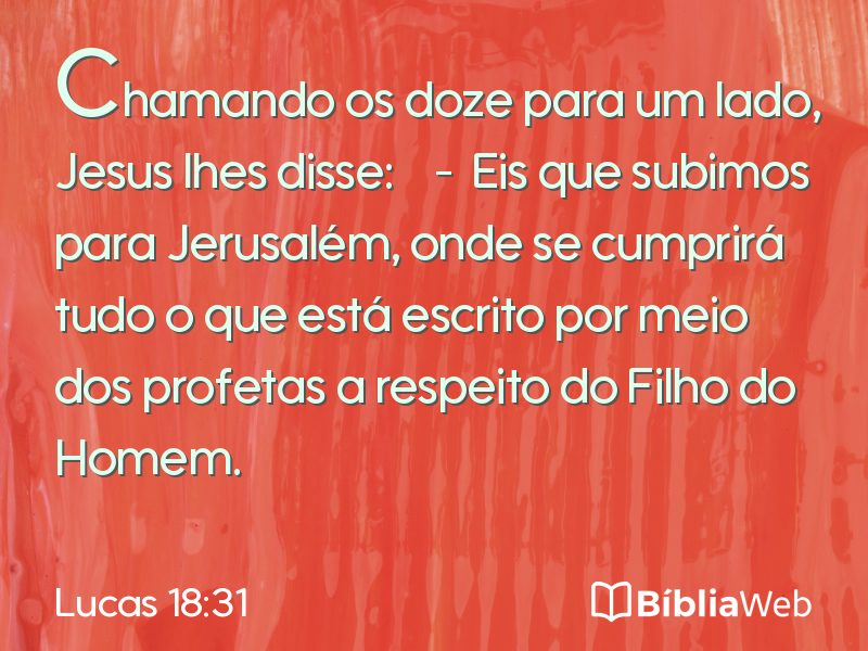 Lucas 18:31 em imagem para compartilhar