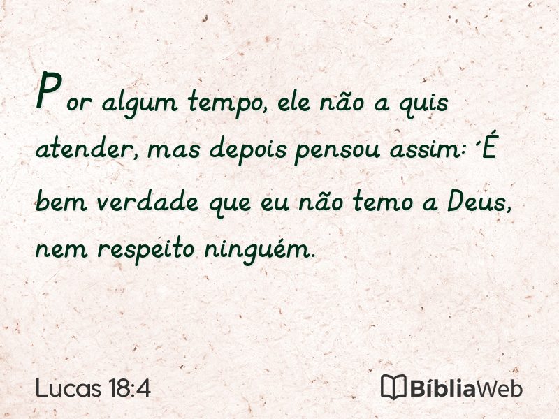 Lucas 18:4 em imagem para compartilhar