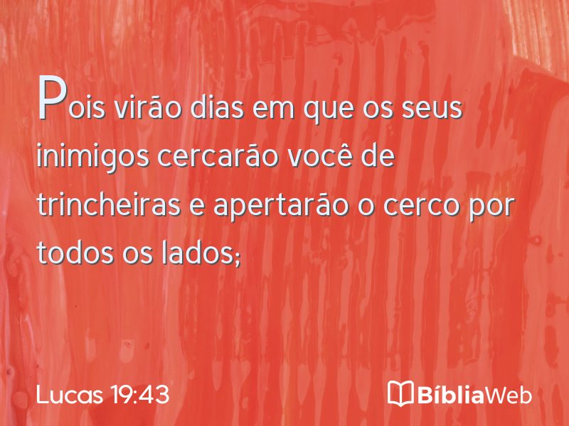 Lucas 19:43 em imagem para compartilhar