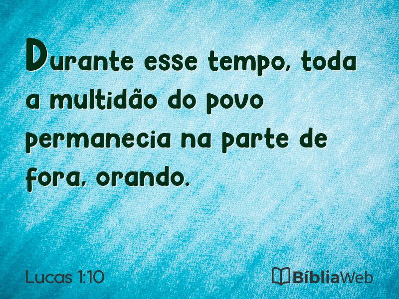 Lucas 1:10 em imagem para compartilhar