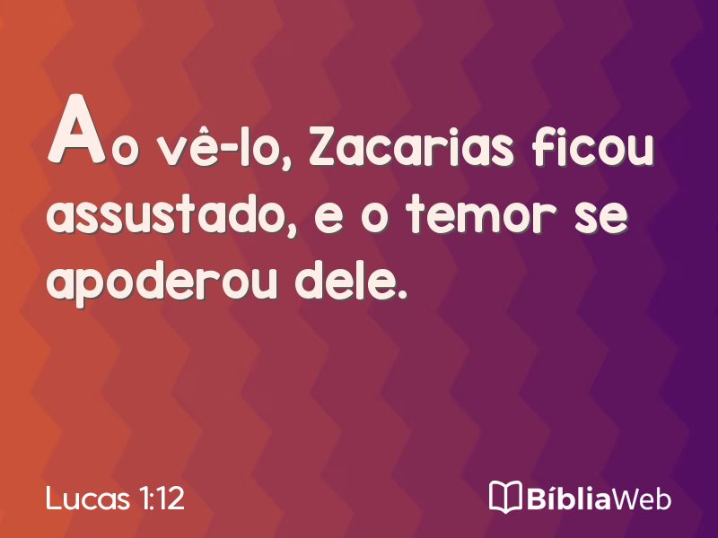 Lucas 1:12 em imagem para compartilhar