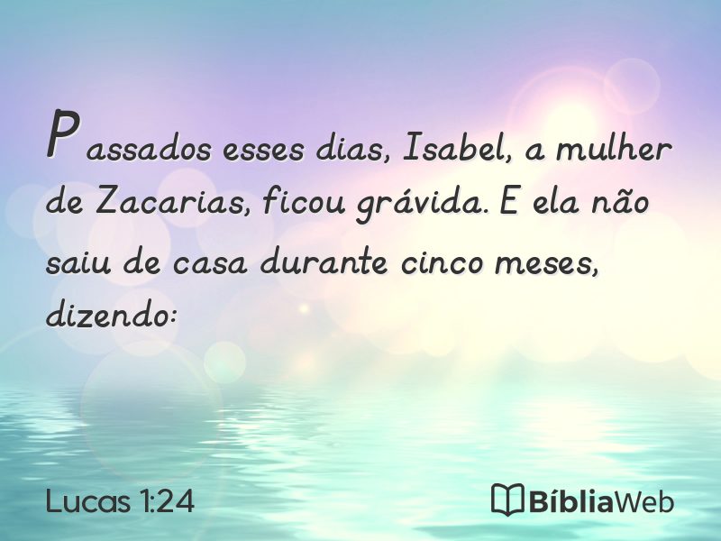 Lucas 1:24 em imagem para compartilhar