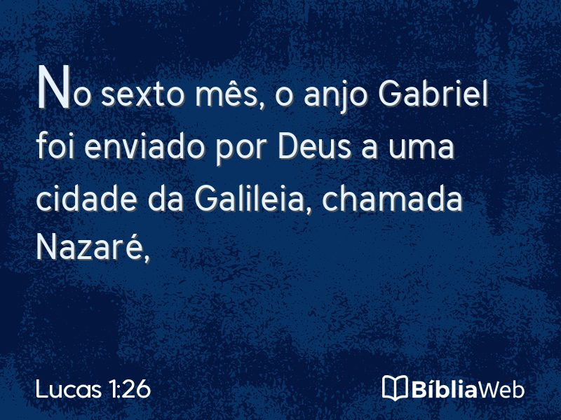 Lucas 1:26 em imagem para compartilhar