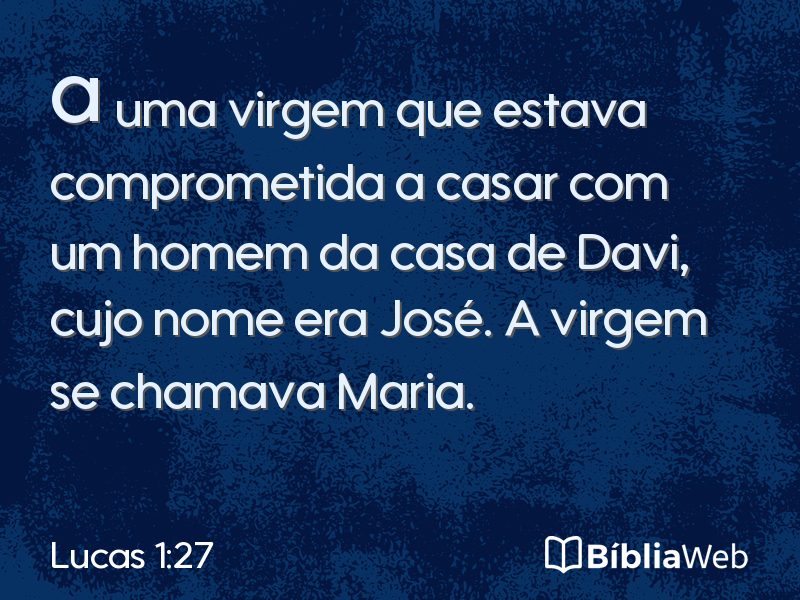 Lucas 1:27 em imagem para compartilhar
