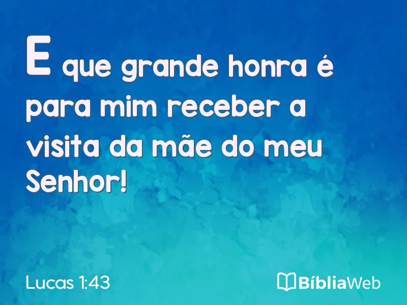 Lucas 1:43 em imagem para compartilhar