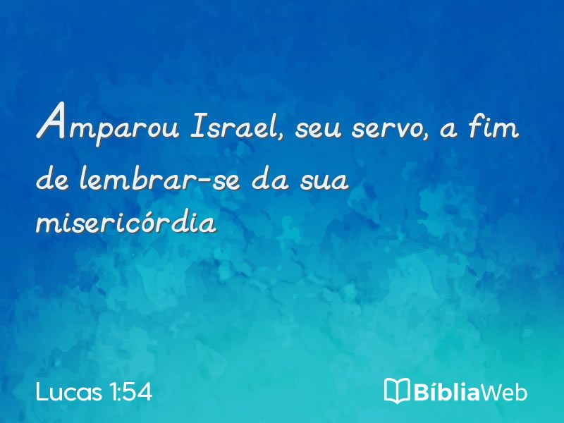 Lucas 1:54 em imagem para compartilhar