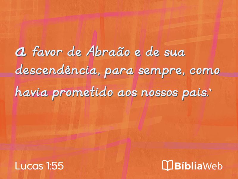 Lucas 1:55 em imagem para compartilhar