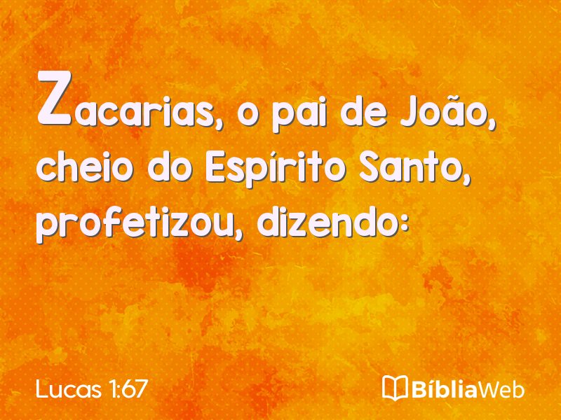 Lucas 1:67 em imagem para compartilhar