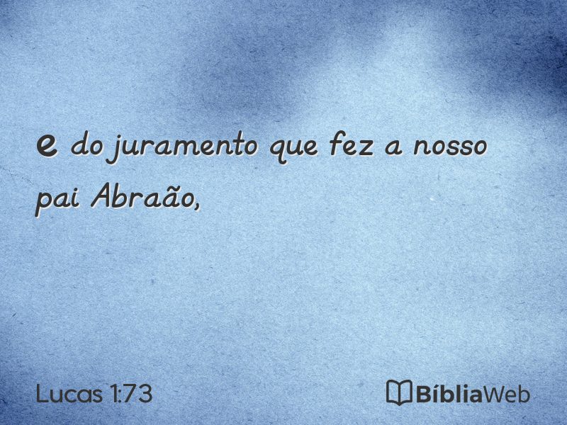 Lucas 1:73 em imagem para compartilhar