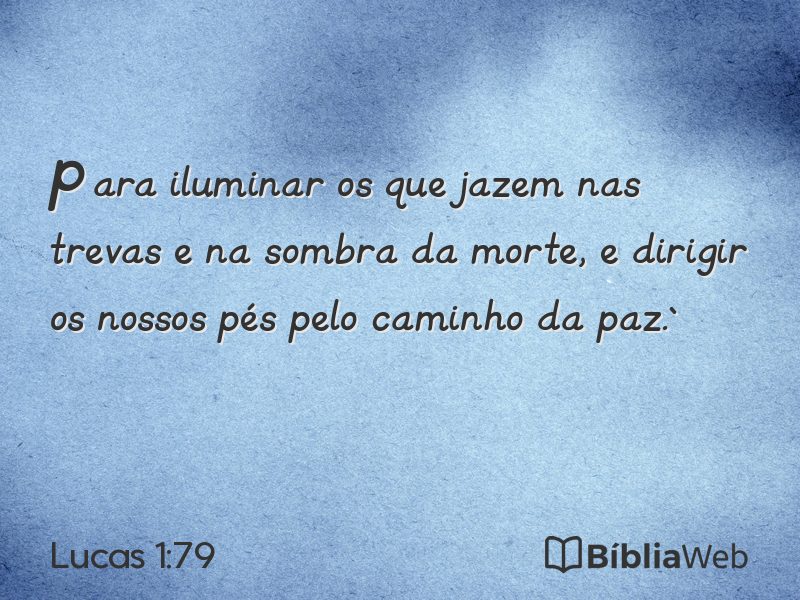 Lucas 1:79 em imagem para compartilhar