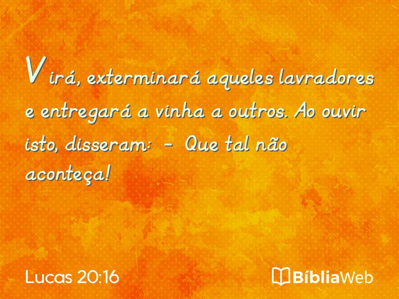 Lucas 20:16 em imagem para compartilhar