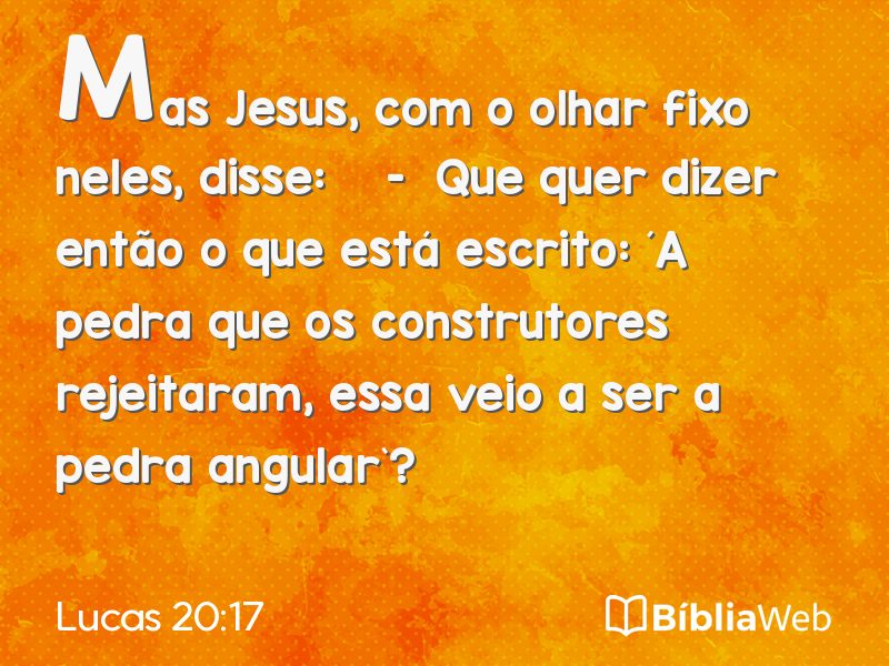 Lucas 20:17 em imagem para compartilhar
