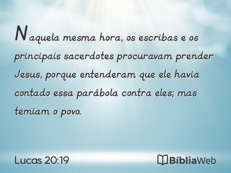 Lucas 20:19 em imagem para compartilhar