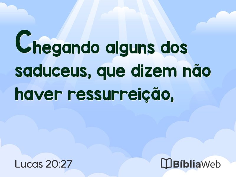 Lucas 20:27 em imagem para compartilhar