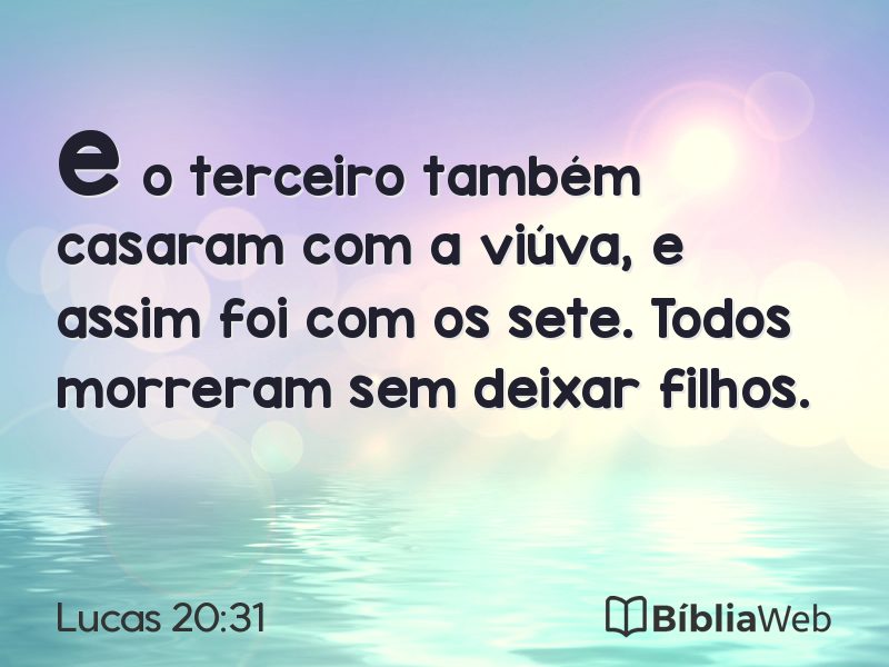 Lucas 20:31 em imagem para compartilhar