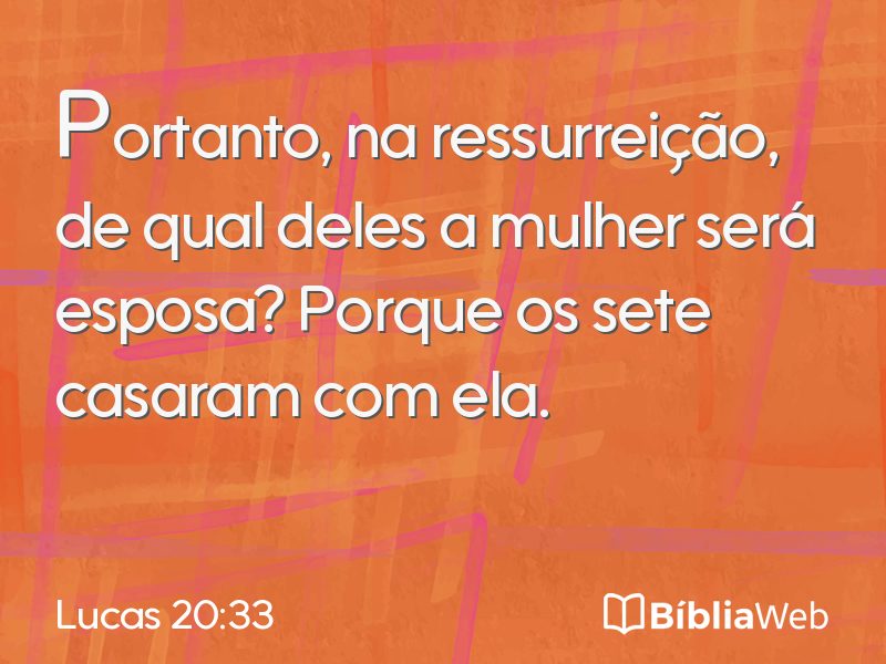 Lucas 20:33 em imagem para compartilhar