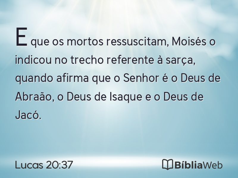 Lucas 20:37 em imagem para compartilhar