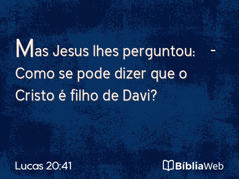 Lucas 20:41 em imagem para compartilhar