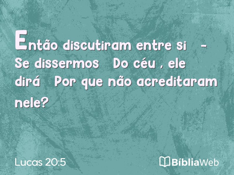 Lucas 20:5 em imagem para compartilhar