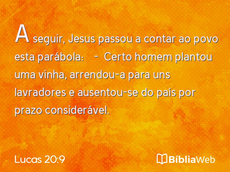 Lucas 20:9 em imagem para compartilhar