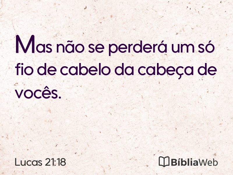 Lucas 21:18 em imagem para compartilhar