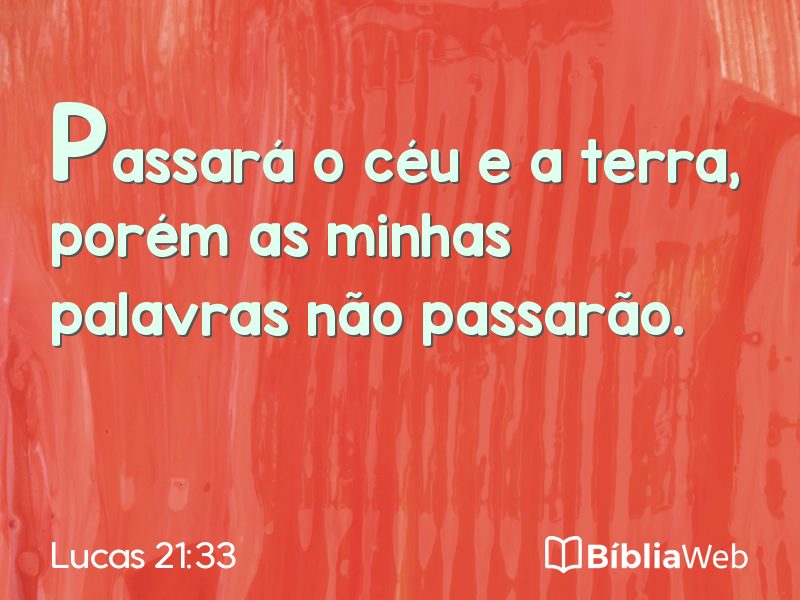 Lucas 21:33 em imagem para compartilhar