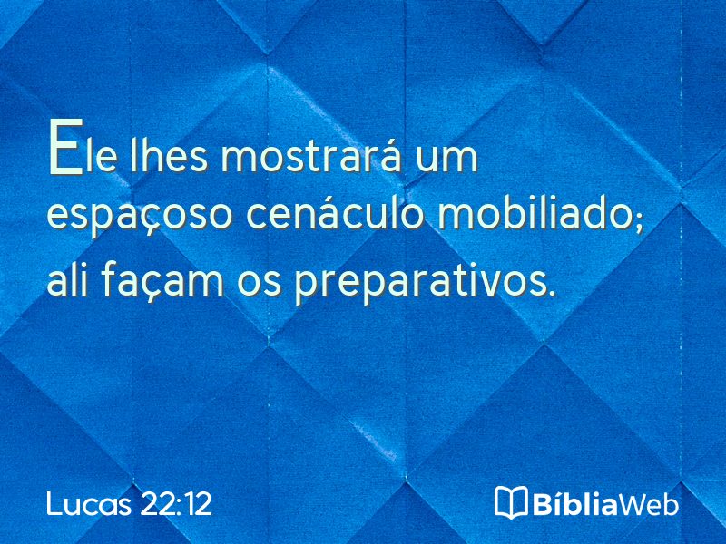 Lucas 22:12 em imagem para compartilhar