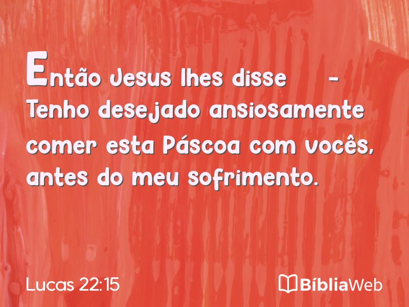 Lucas 22:15 em imagem para compartilhar