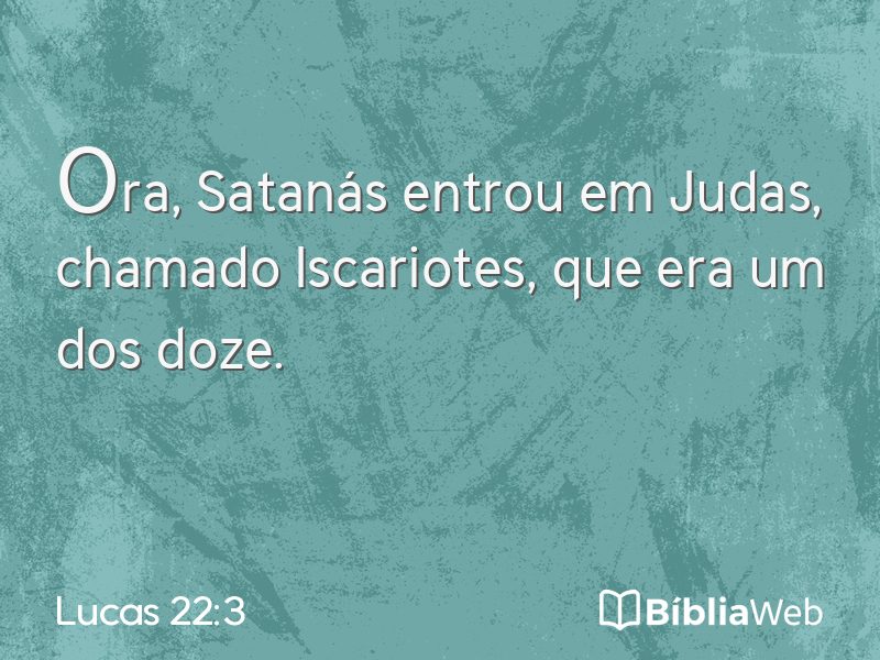 Lucas 22:3 em imagem para compartilhar