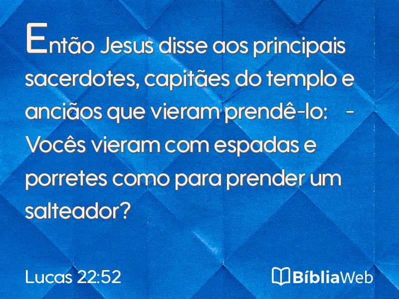 Lucas 22:52 em imagem para compartilhar