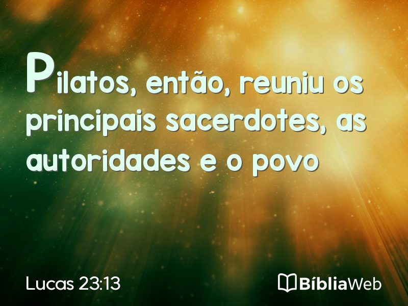Lucas 23:13 em imagem para compartilhar