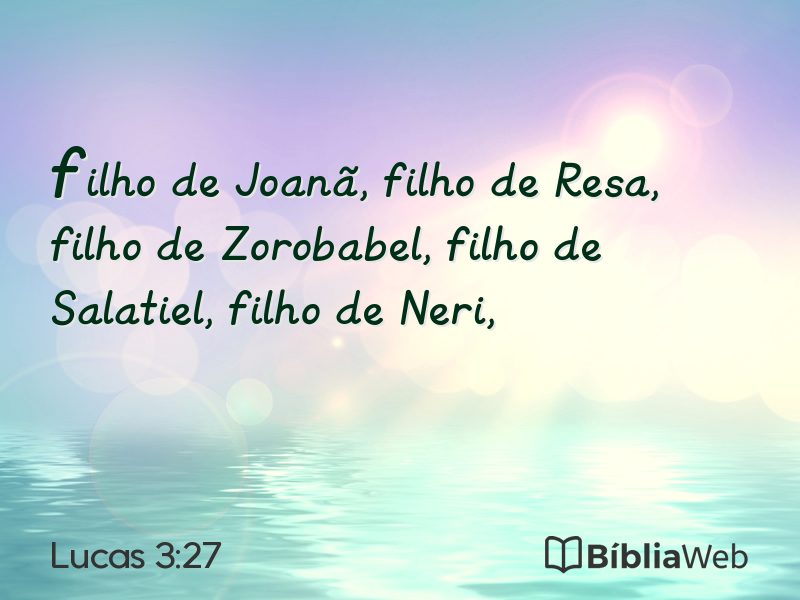 Lucas 3:27 em imagem para compartilhar