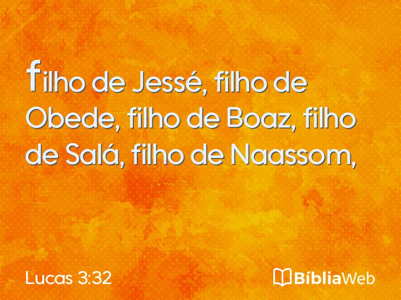Lucas 3:32 em imagem para compartilhar