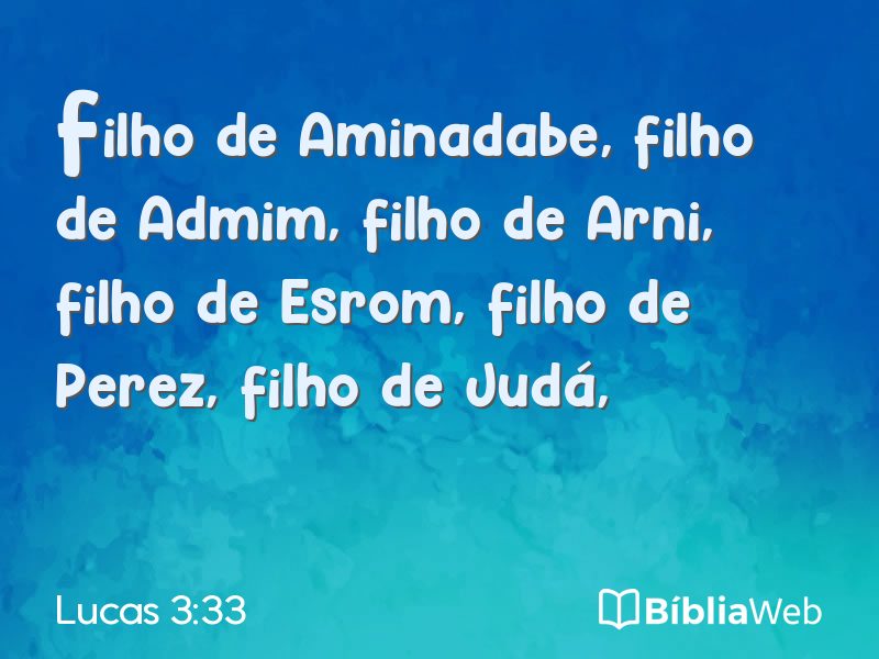 Lucas 3:33 em imagem para compartilhar