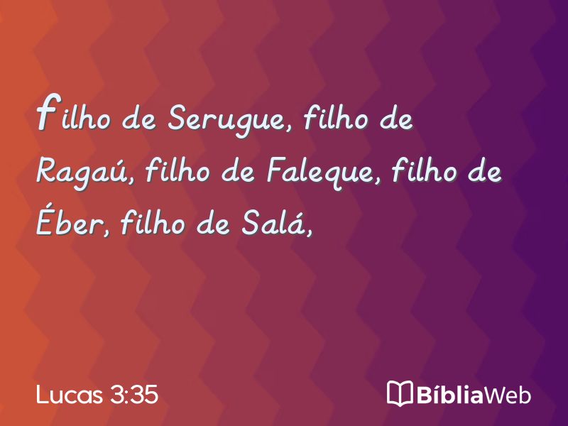 Lucas 3:35 em imagem para compartilhar